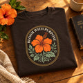 Bloom With Purpose design on a t-shirt
